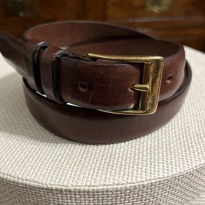 Brooks Brothers Genuine Leather Brown Belt Medium 35-37” EUC See Description USA